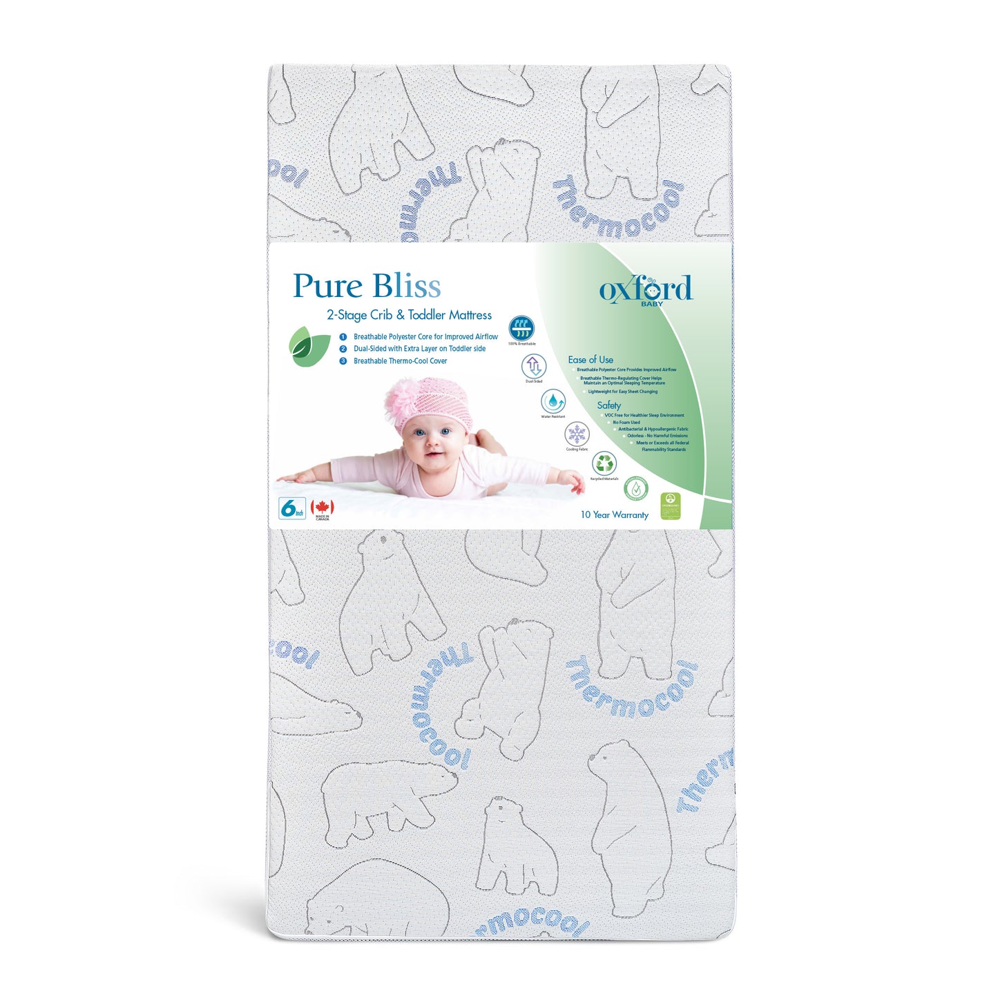 Pure Bliss Dual Stage Crib & Toddler Mattress