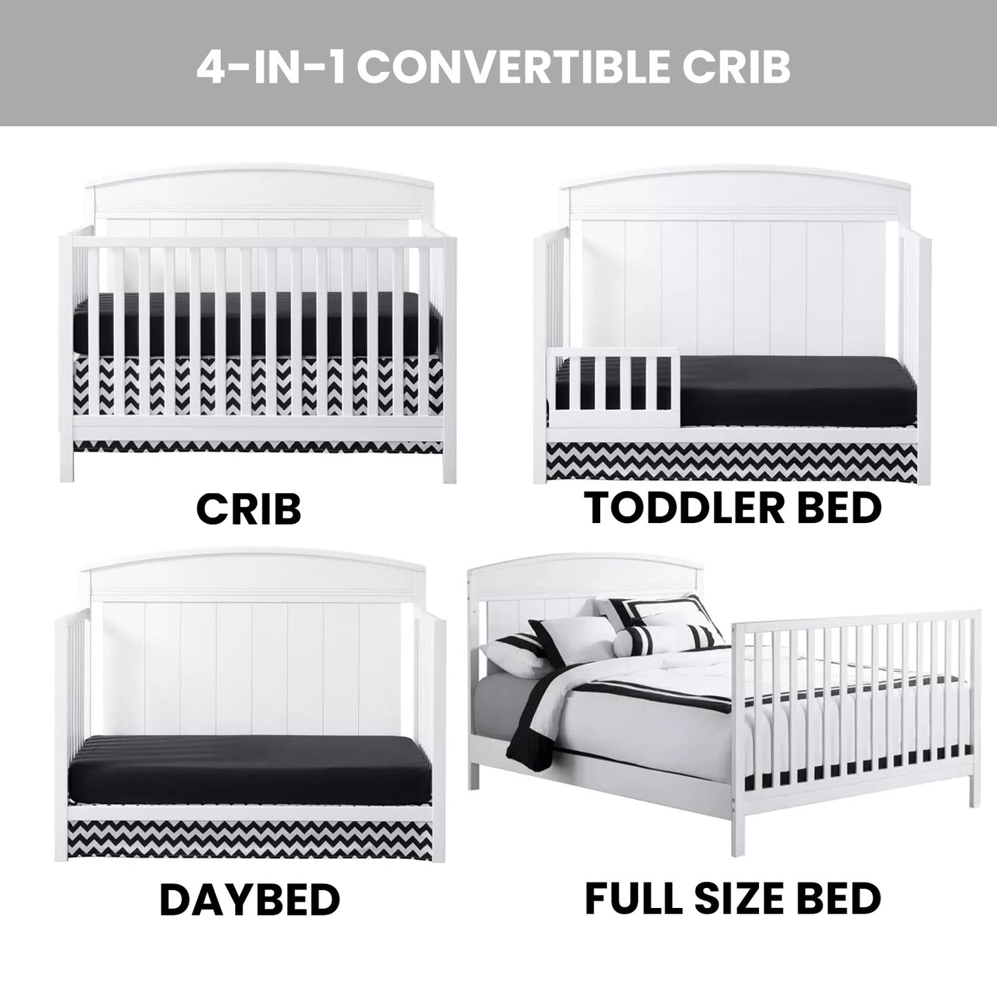Baldwin 4 in 1 Convertible Crib