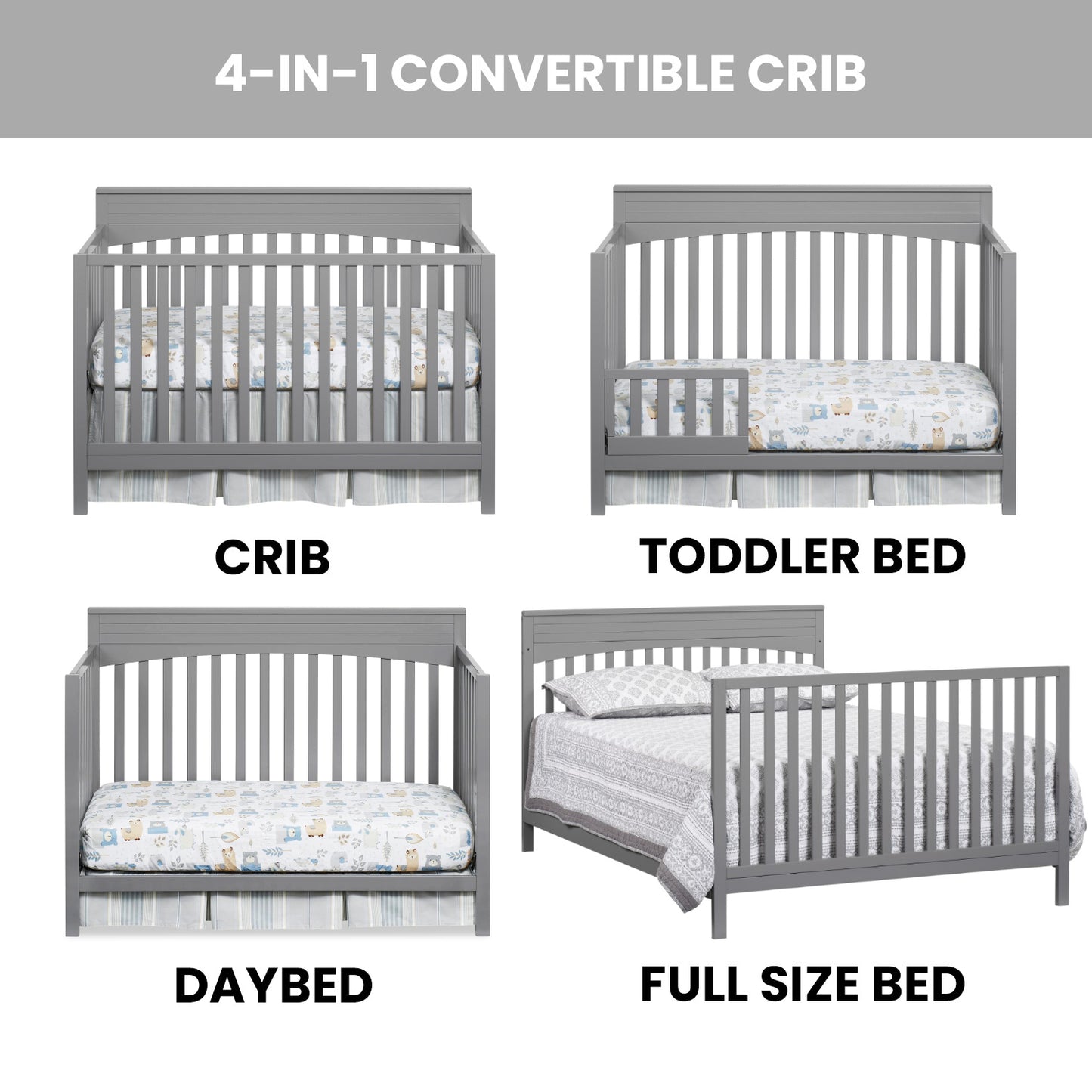 Harper 4 in 1 Convertible Crib