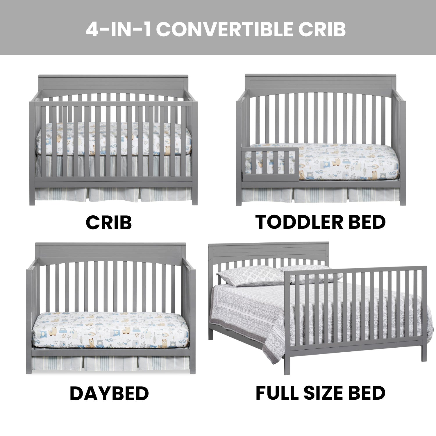 Harper 4 in 1 Convertible Crib
