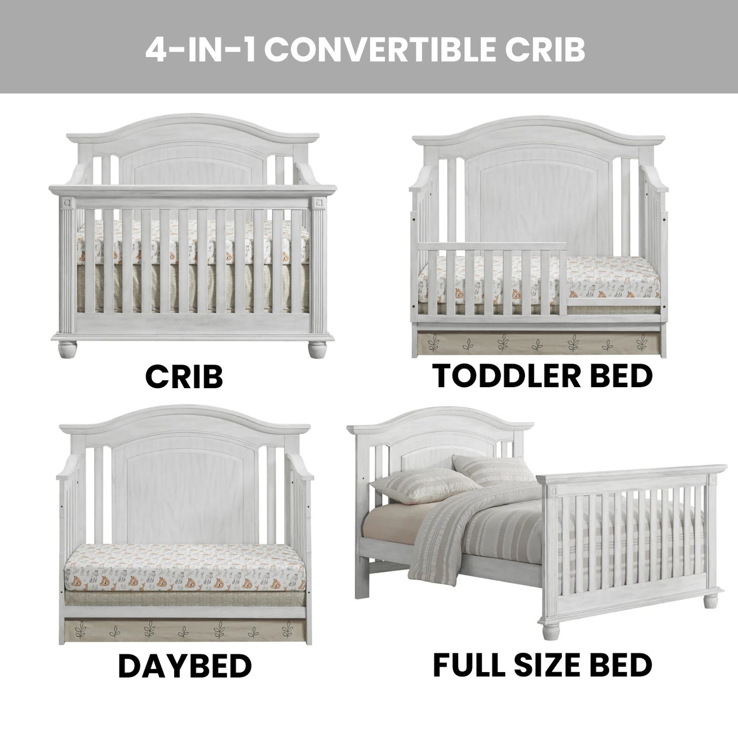 London Lane 4 In 1 Convertible Crib
