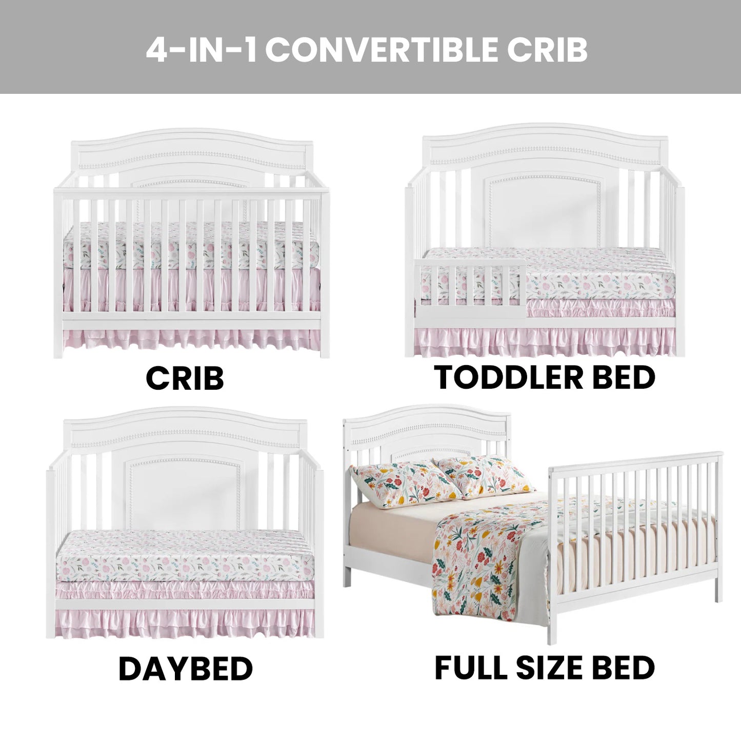 Briella 4 in 1 Convertible Crib