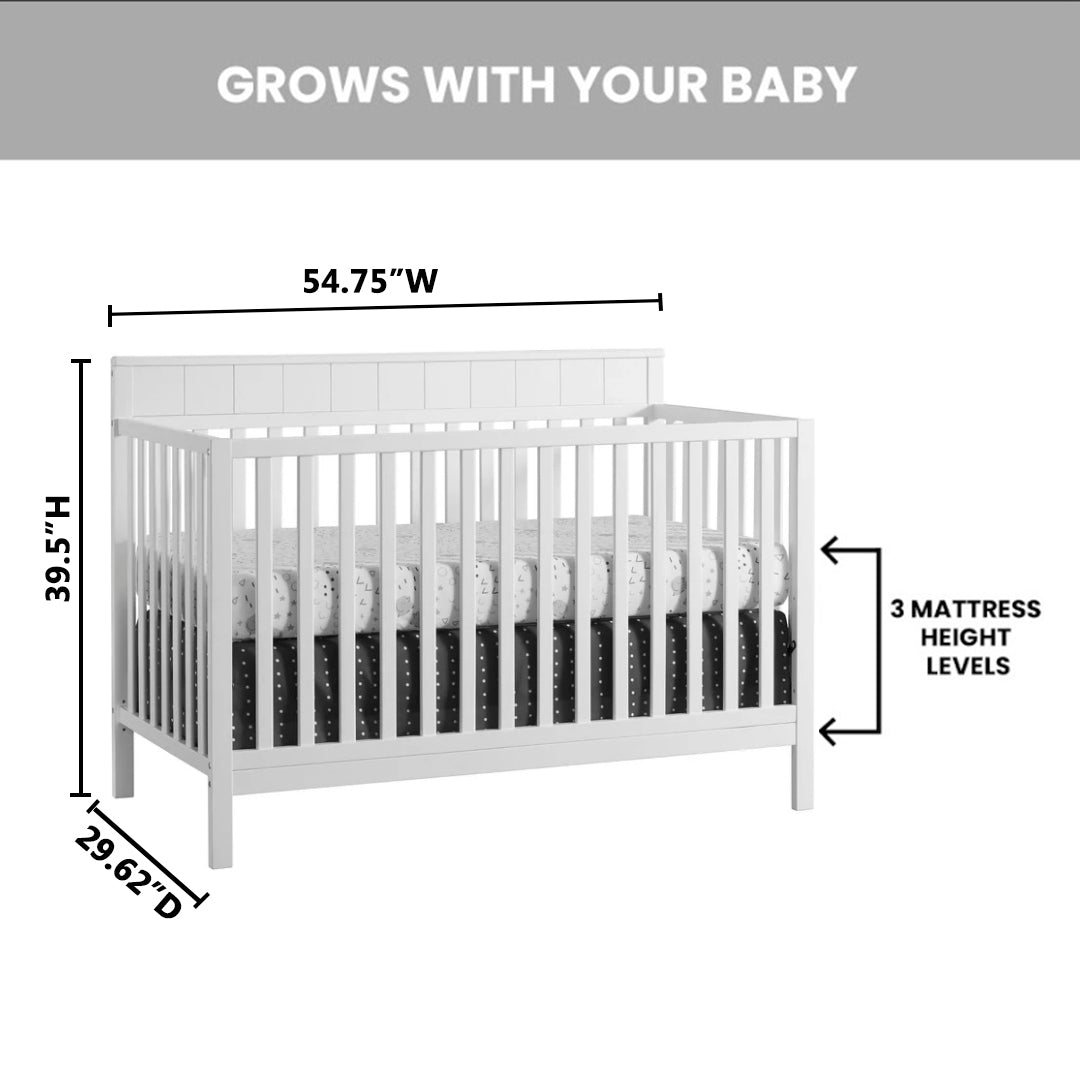 Logan 4 in 1 Convertible Crib