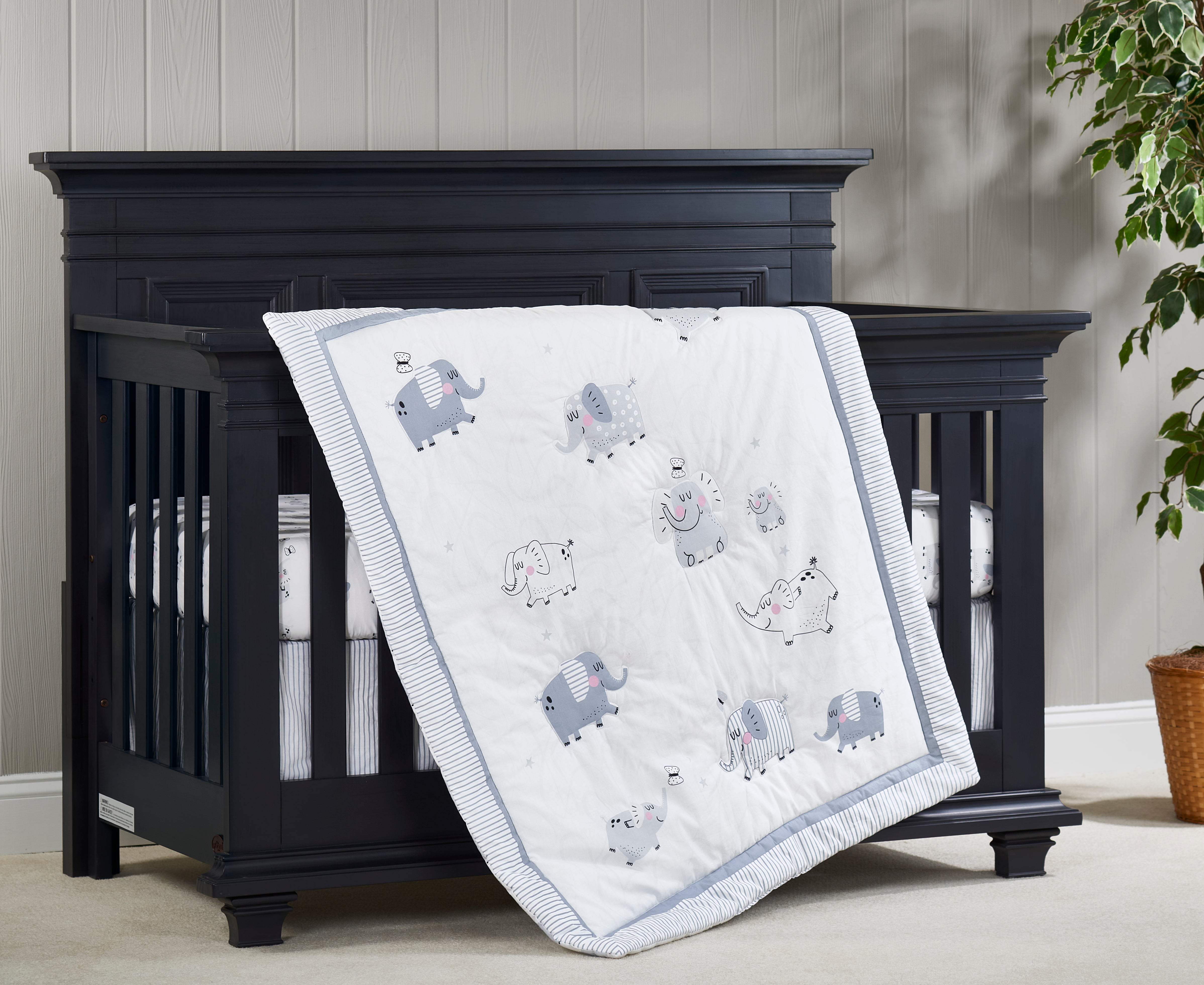 Ele-A-Fun 3 pc Baby Crib Nursery Bedding Set - Baby Cribs | Oxford Baby ...