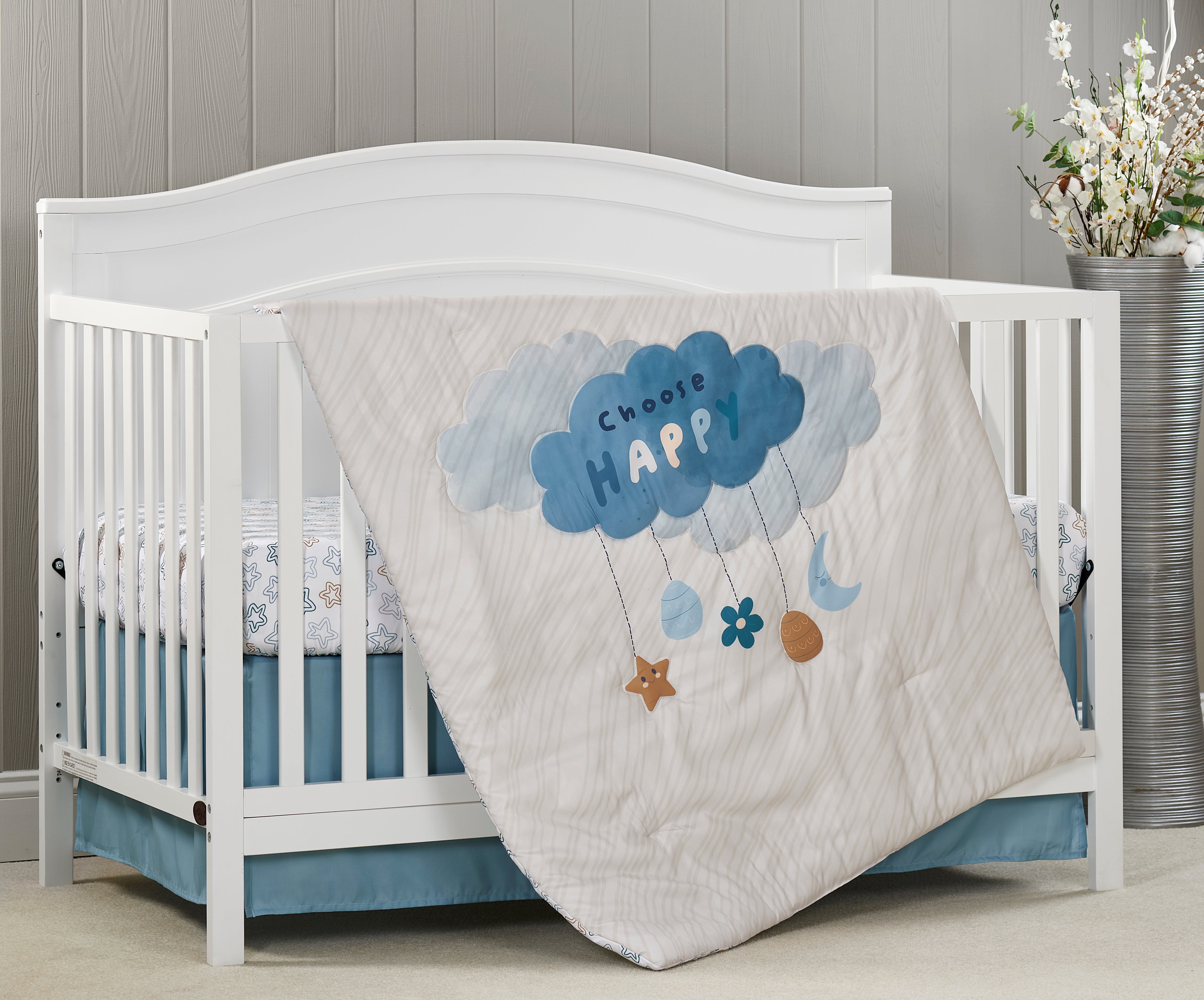 Shining Stars 3 pc Baby Crib Nursery Bedding Set - Baby Cribs | Oxford ...