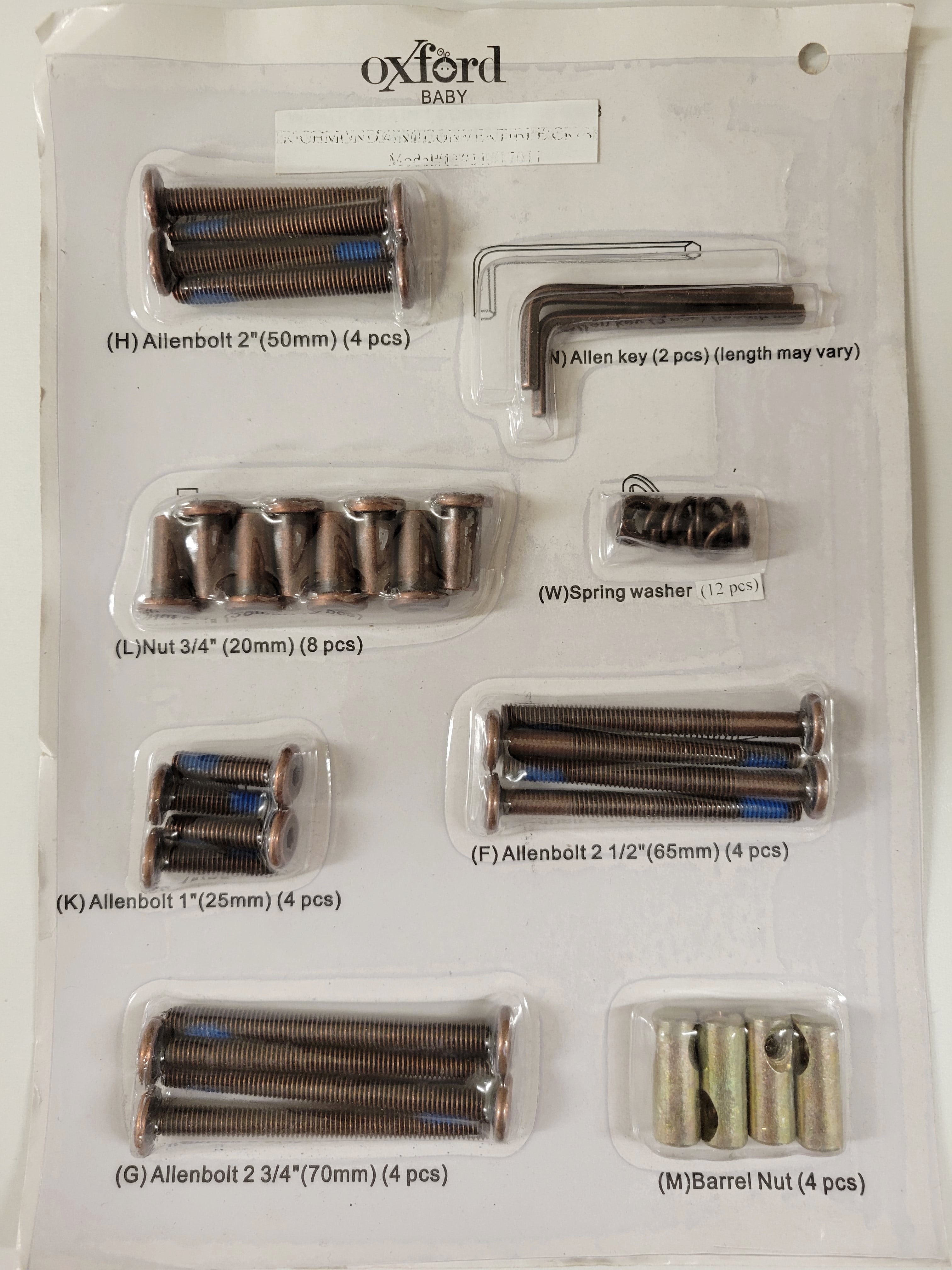 Crib Hardware Kit – Oxford Baby and Kids