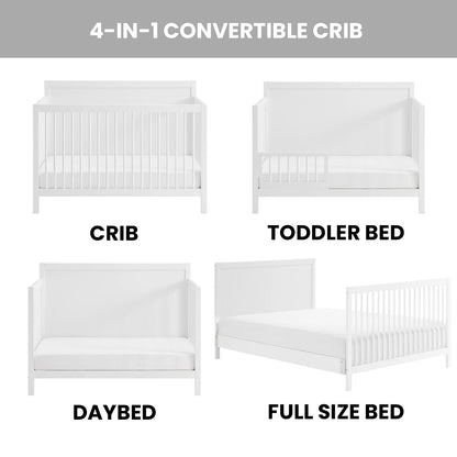 Essential 4 in 1 Panel Crib