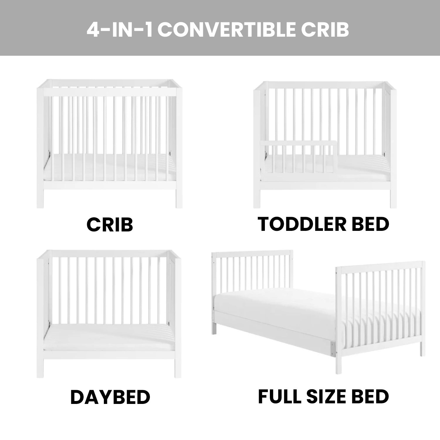 Essential Mini Convertible Crib Oxford Baby and Kids