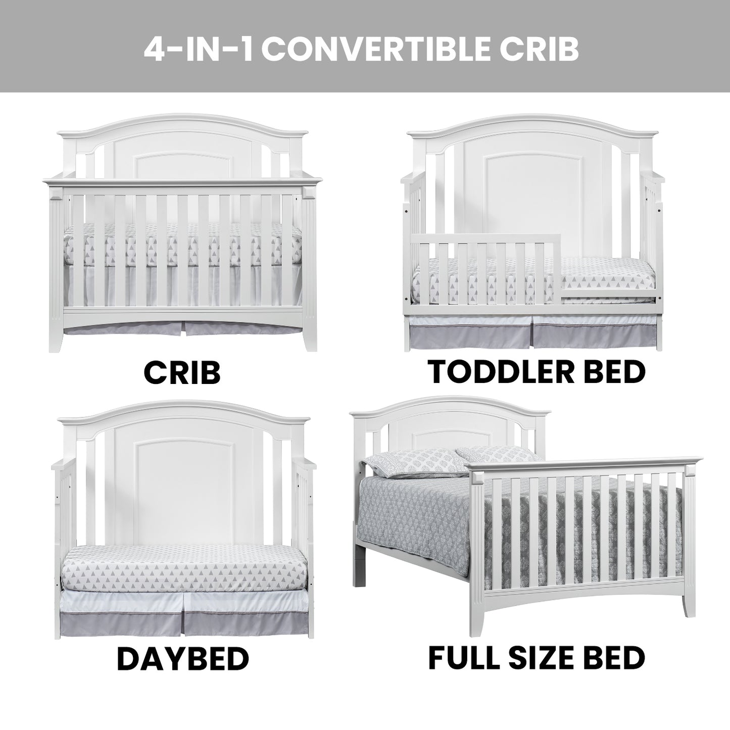 Willowbrook 4 in 1 Convertible Crib