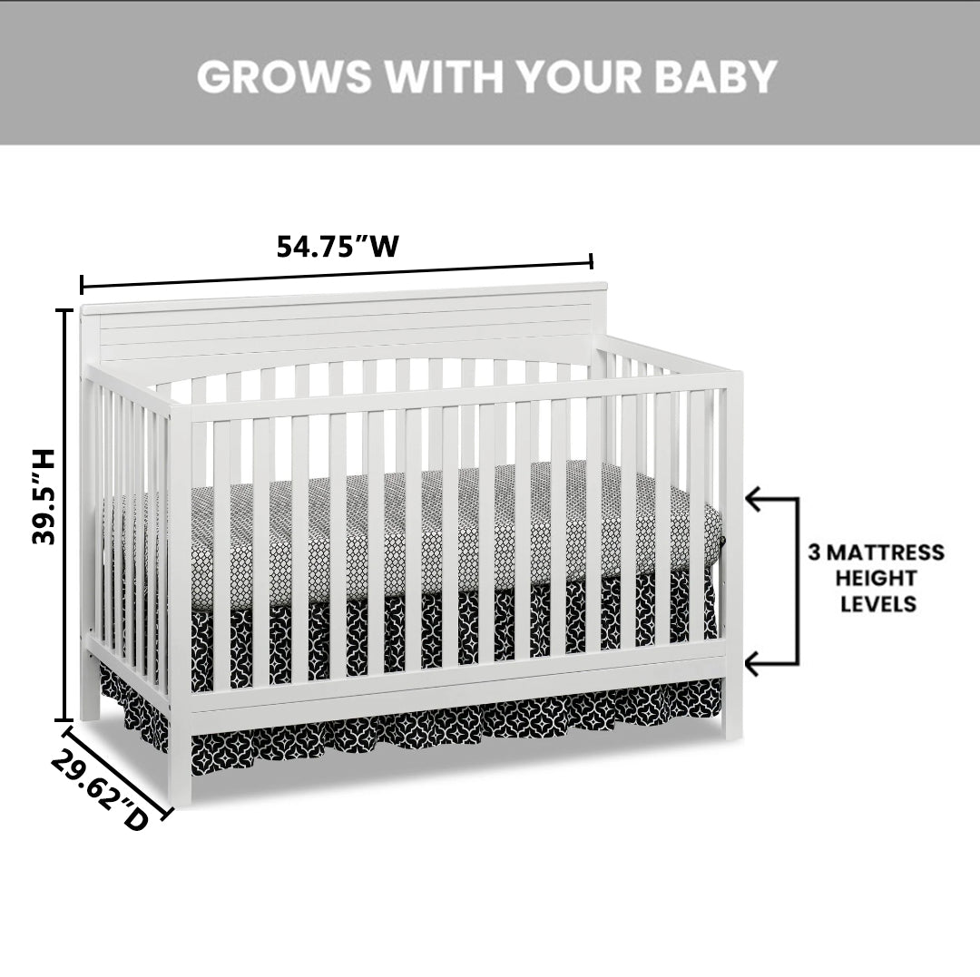 4 in 1 crib mattress size best sale