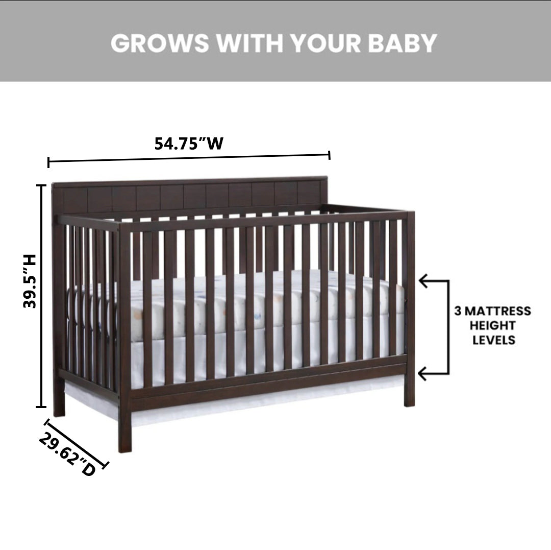 Logan 4 in 1 Convertible Crib