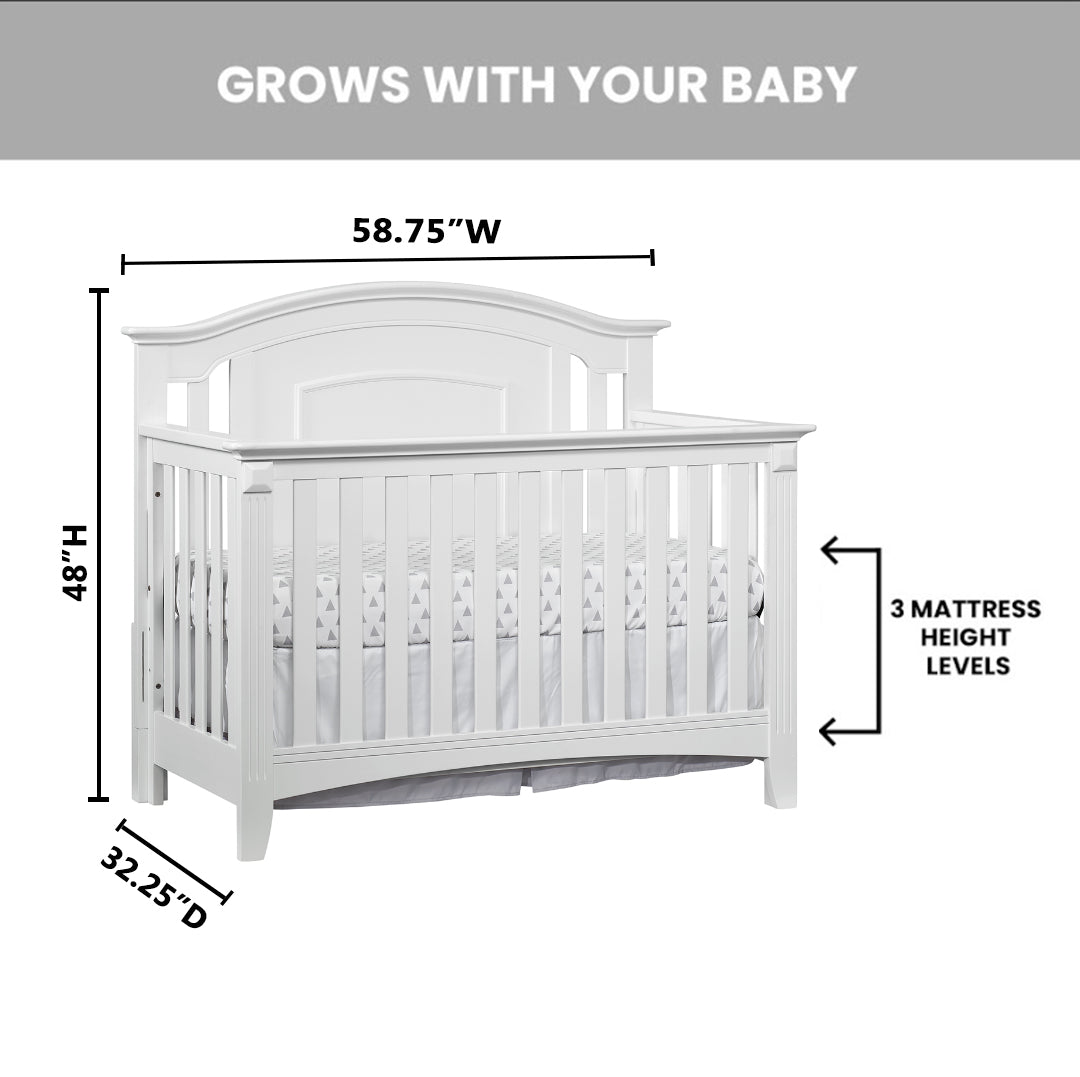 Baby cache harbor guard rail white best sale