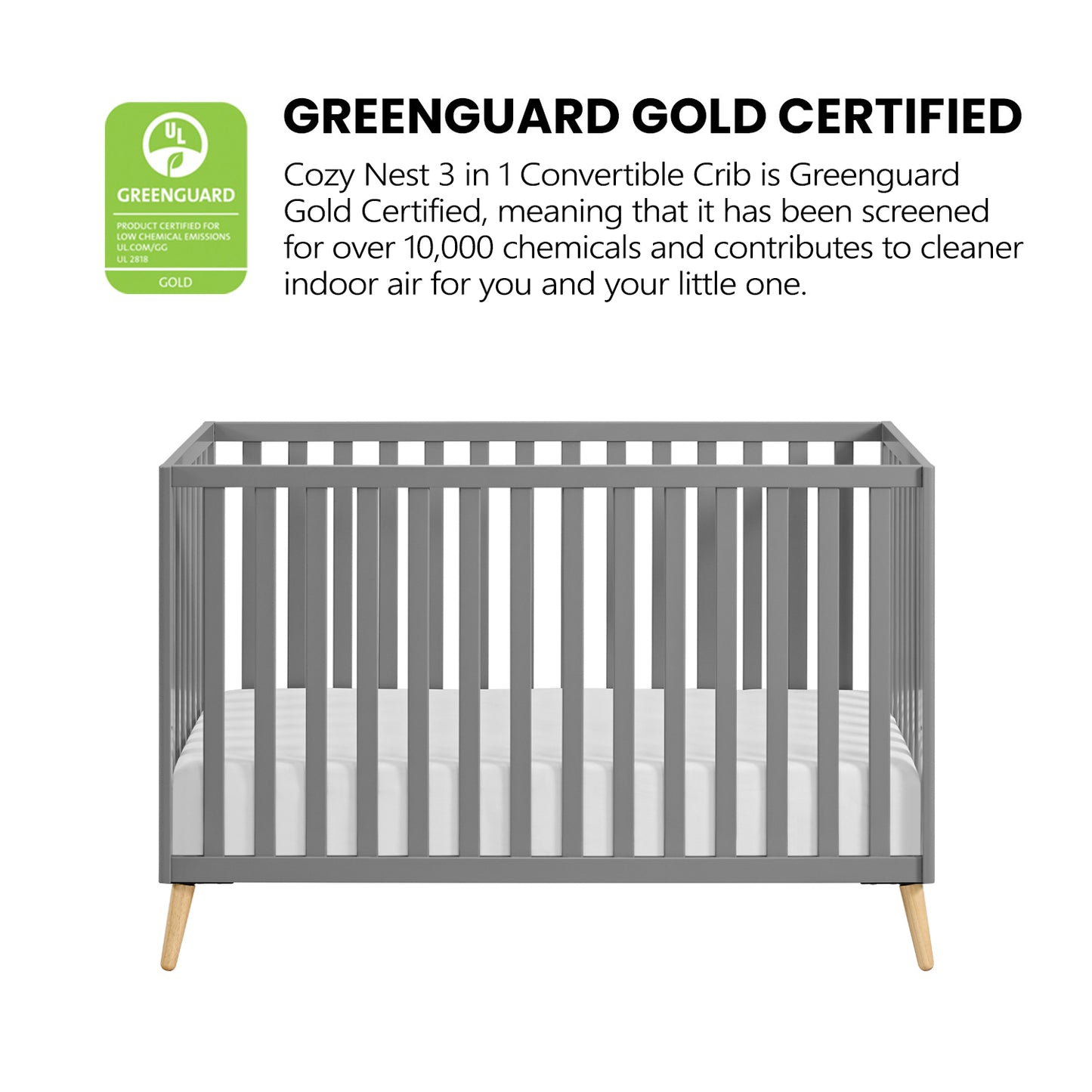 Cozy Nest Convertible Island Crib