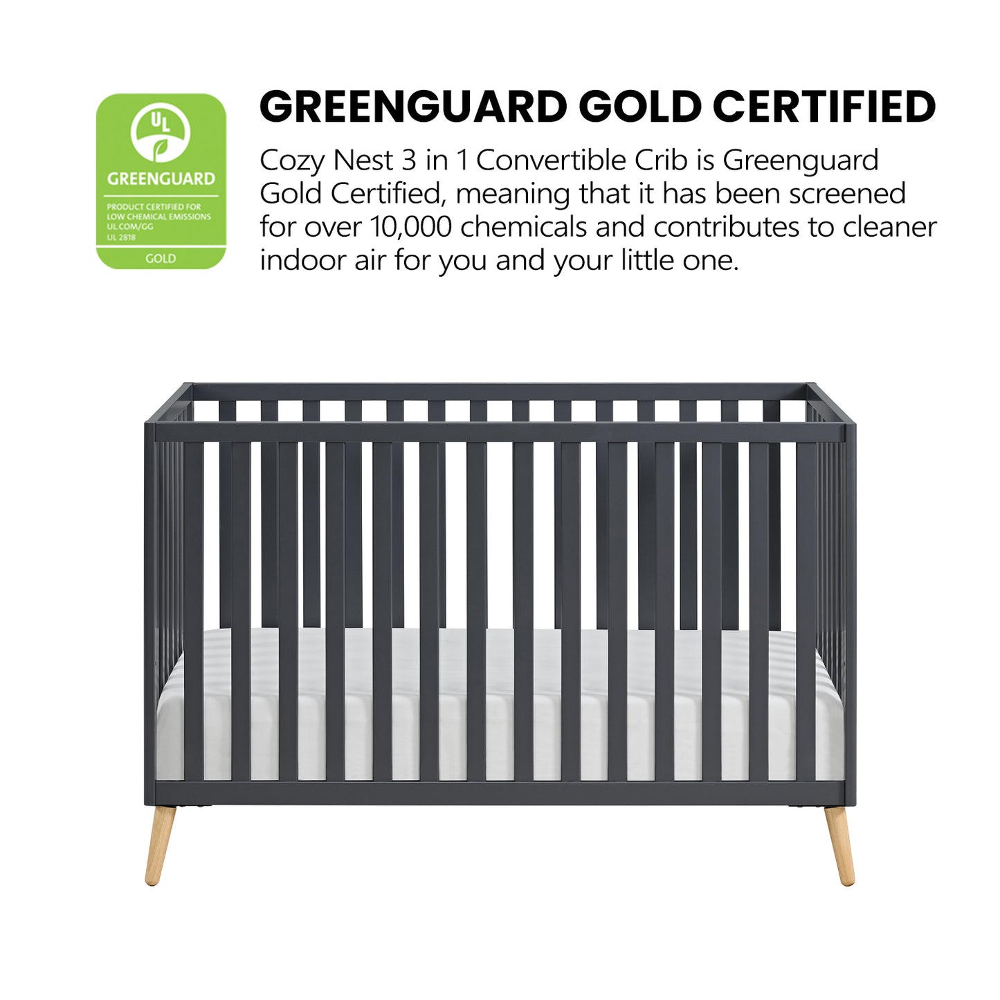 Cozy Nest Convertible Island Crib