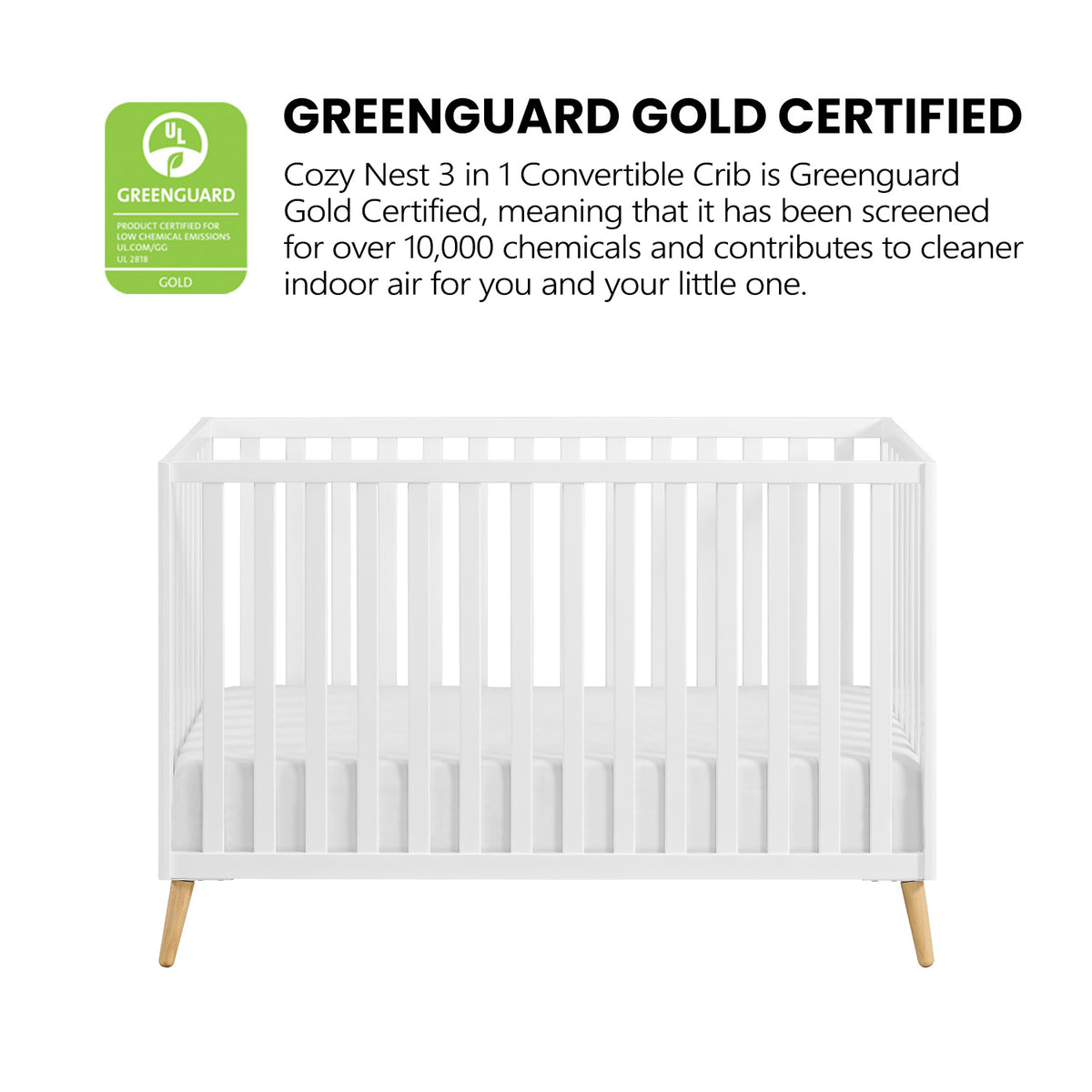 Cozy Nest Convertible Island Crib