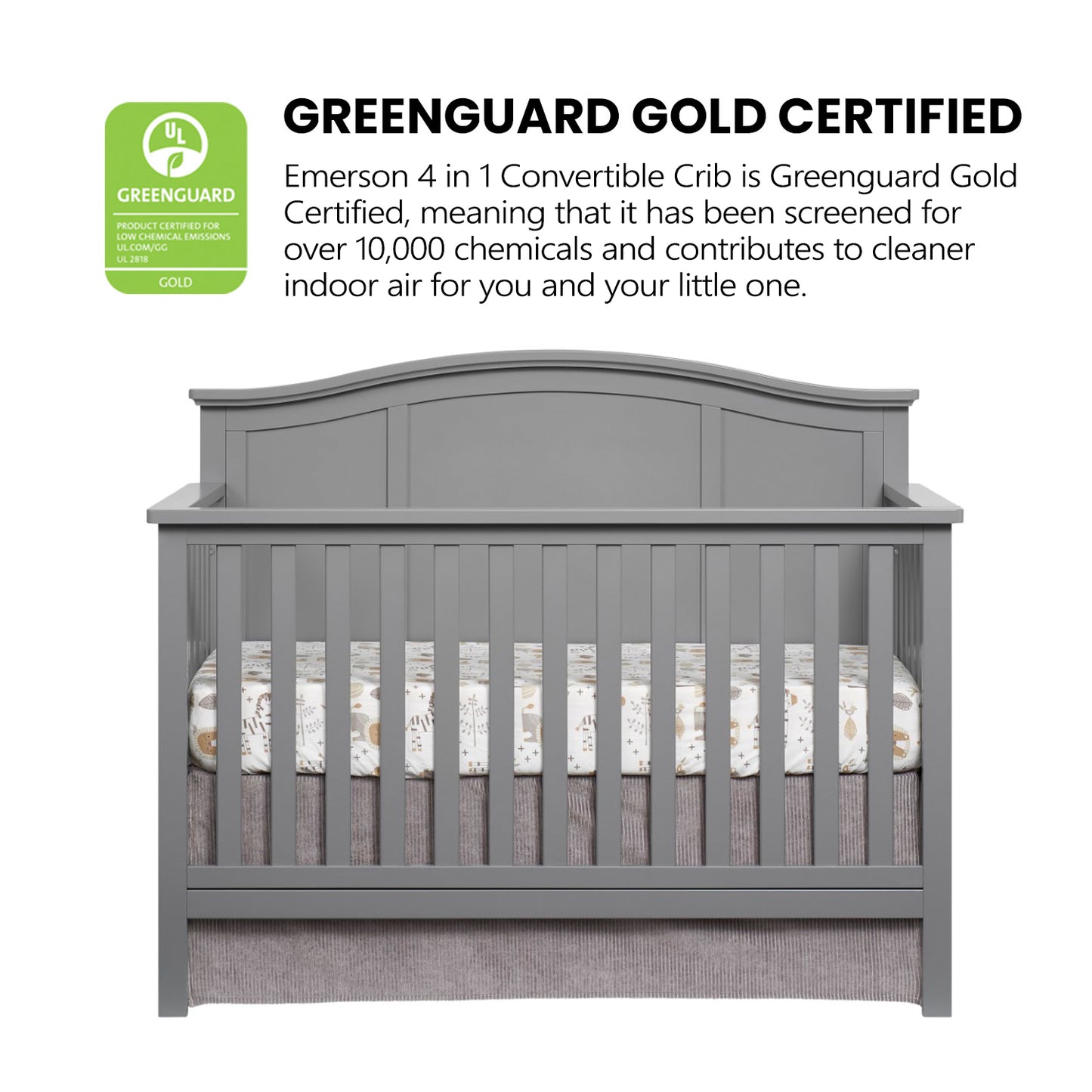 Emerson 4 in 1 Convertible Crib