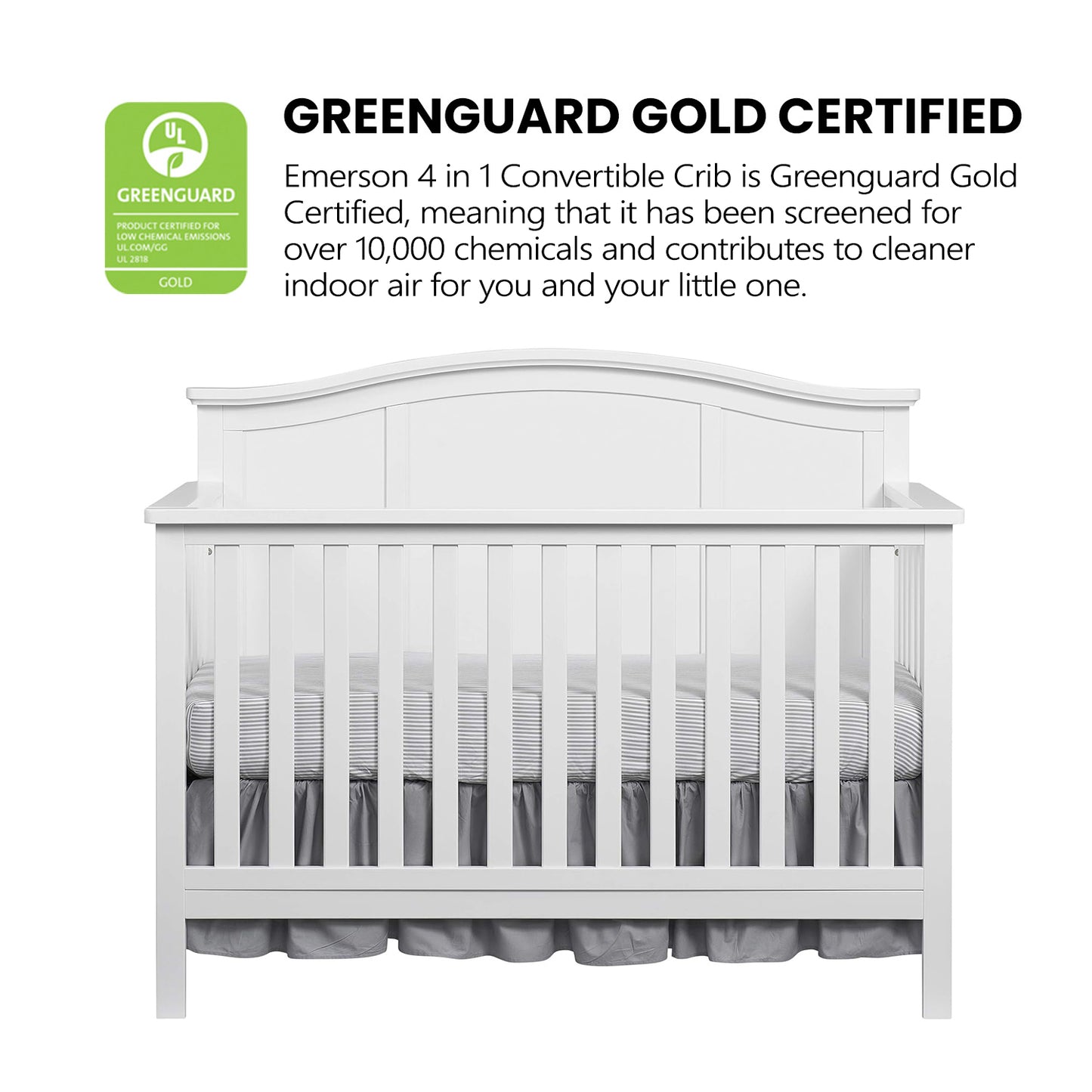 Emerson 4 in 1 Convertible Crib