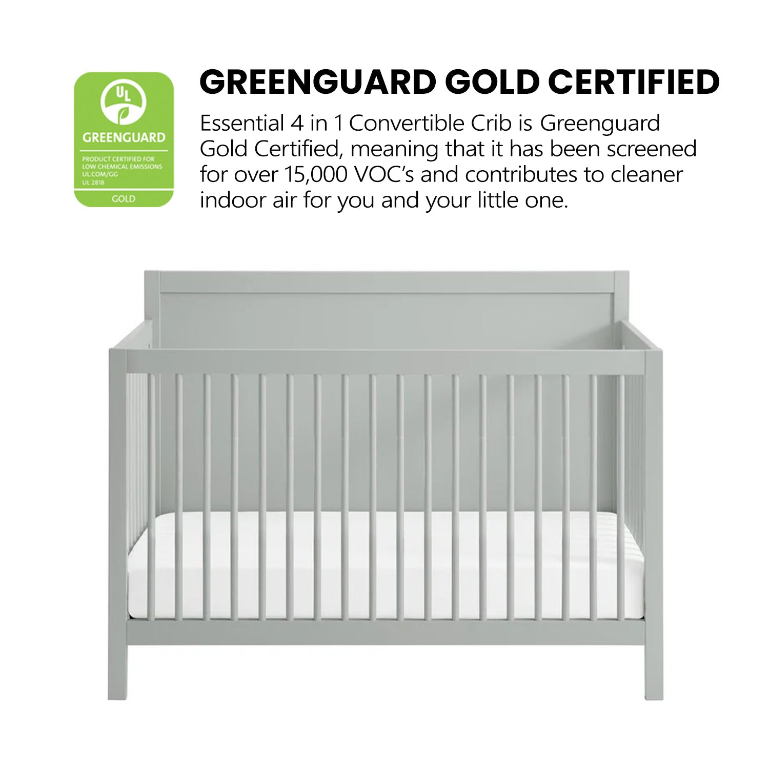 Chemical free cribs on sale