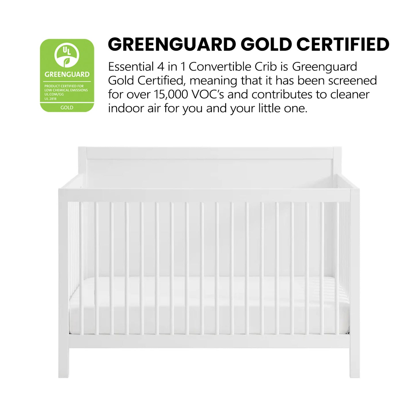 Essential 4 in 1 Panel Crib