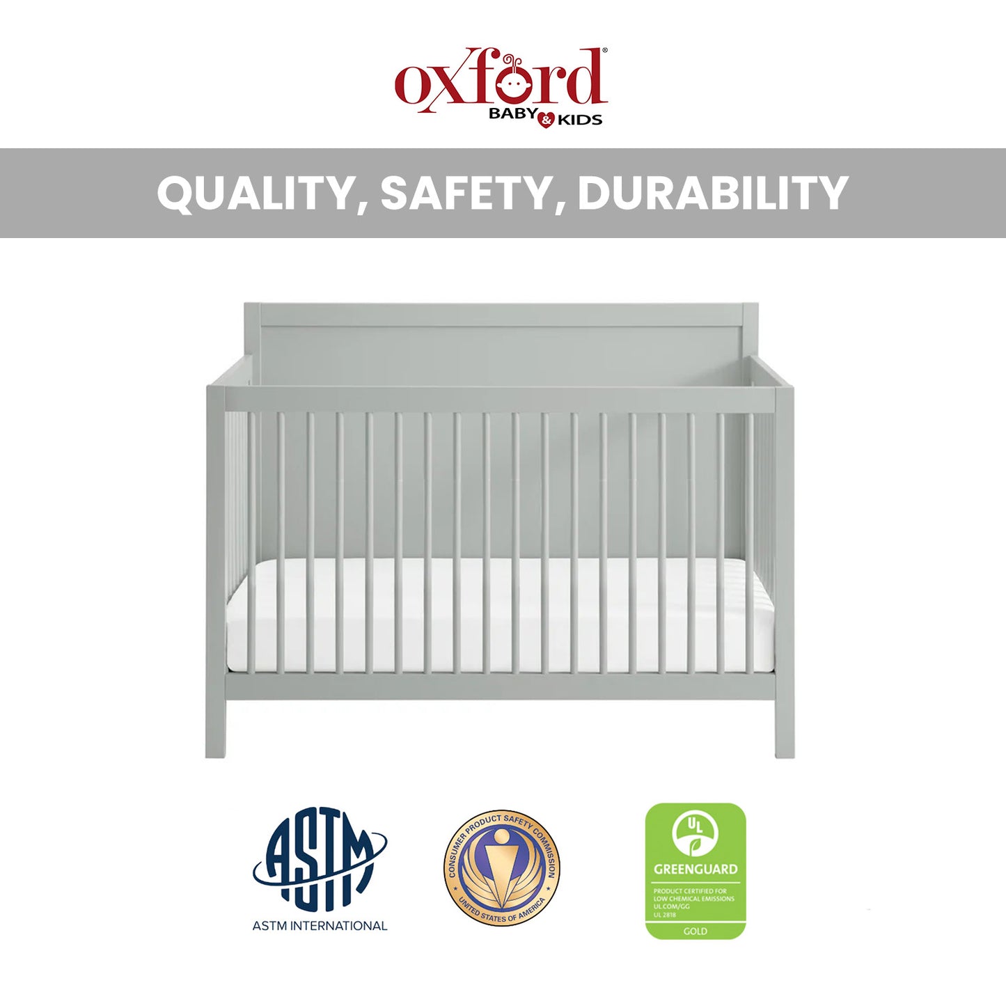 Essential 4 in 1 Panel Crib