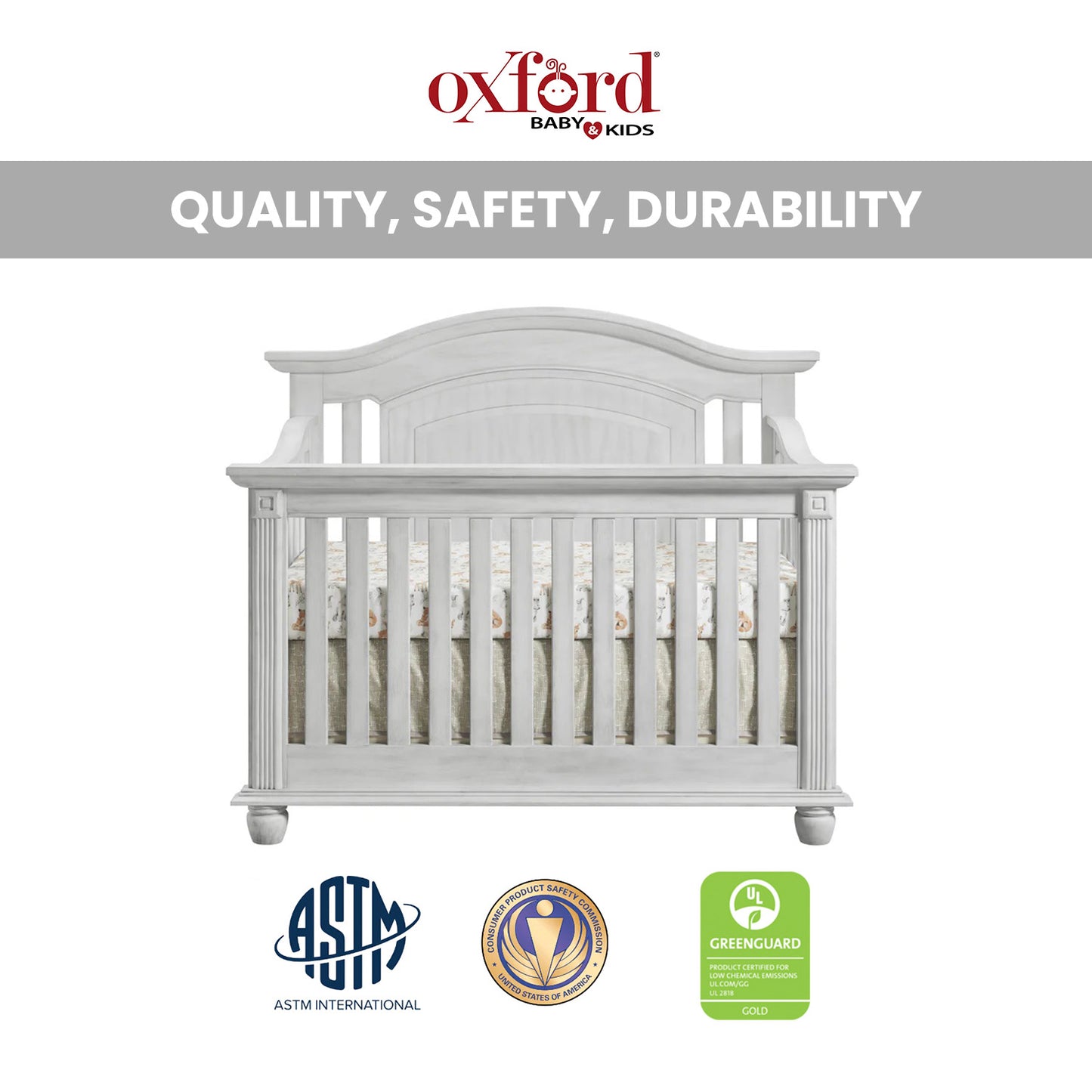 London Lane 4 In 1 Convertible Crib