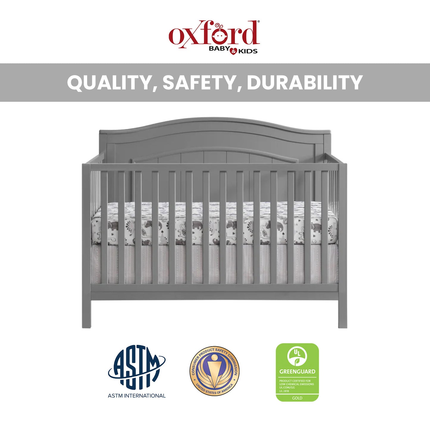 Nolan 4 in 1 Convertible Crib