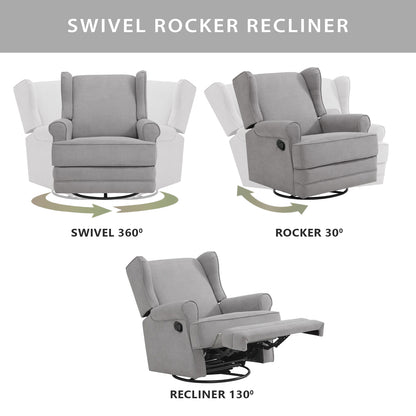 Teegan Swivel Rocker and Recliner
