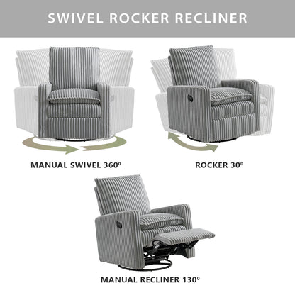 Uptown Swivel Rocker and Recliner