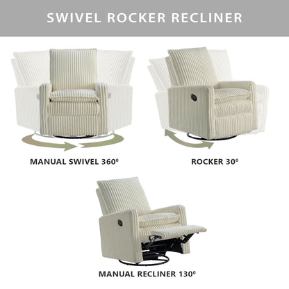 Uptown Swivel Rocker and Recliner
