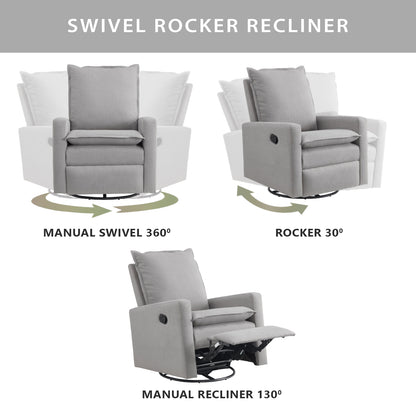 Uptown Swivel Rocker and Recliner