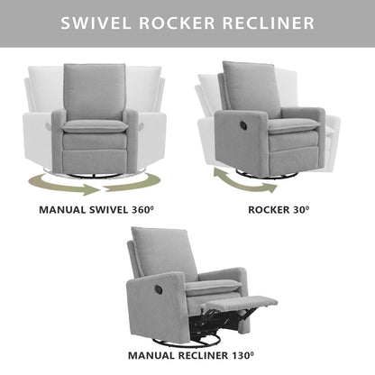 Uptown Swivel Rocker and Recliner
