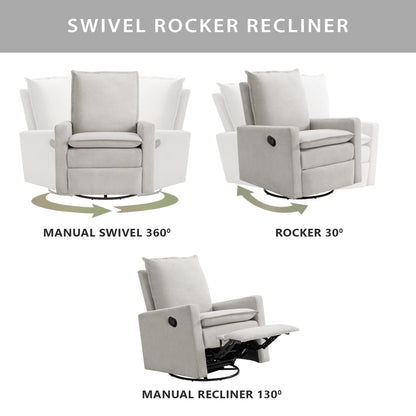 Uptown Swivel Rocker and Recliner