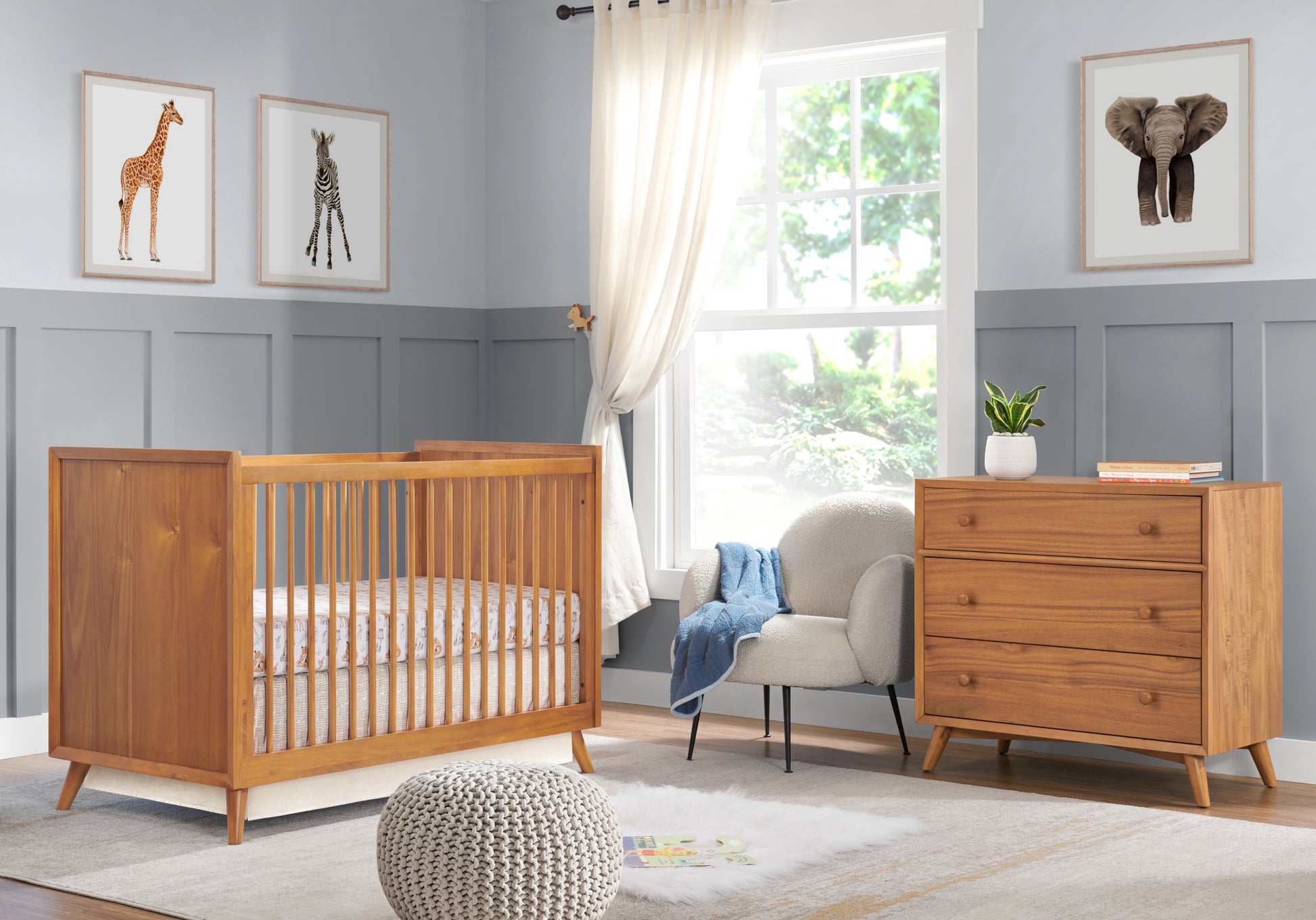 dresser nursery Kendall 7-Drawer Changing Table, Gray/Seadrift Available in Simply White Soho 5-Drawer Dresser, White/Natural