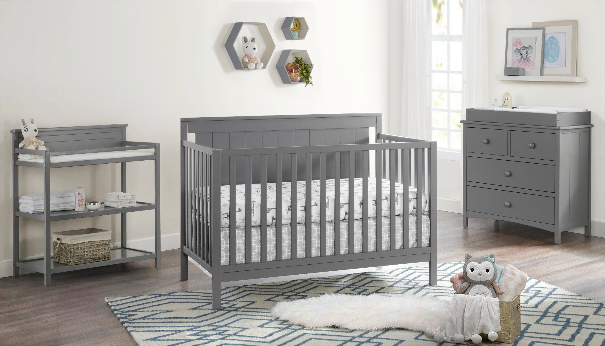 Lazio 4 in 1 Convertible Crib Oxford Baby and Kids