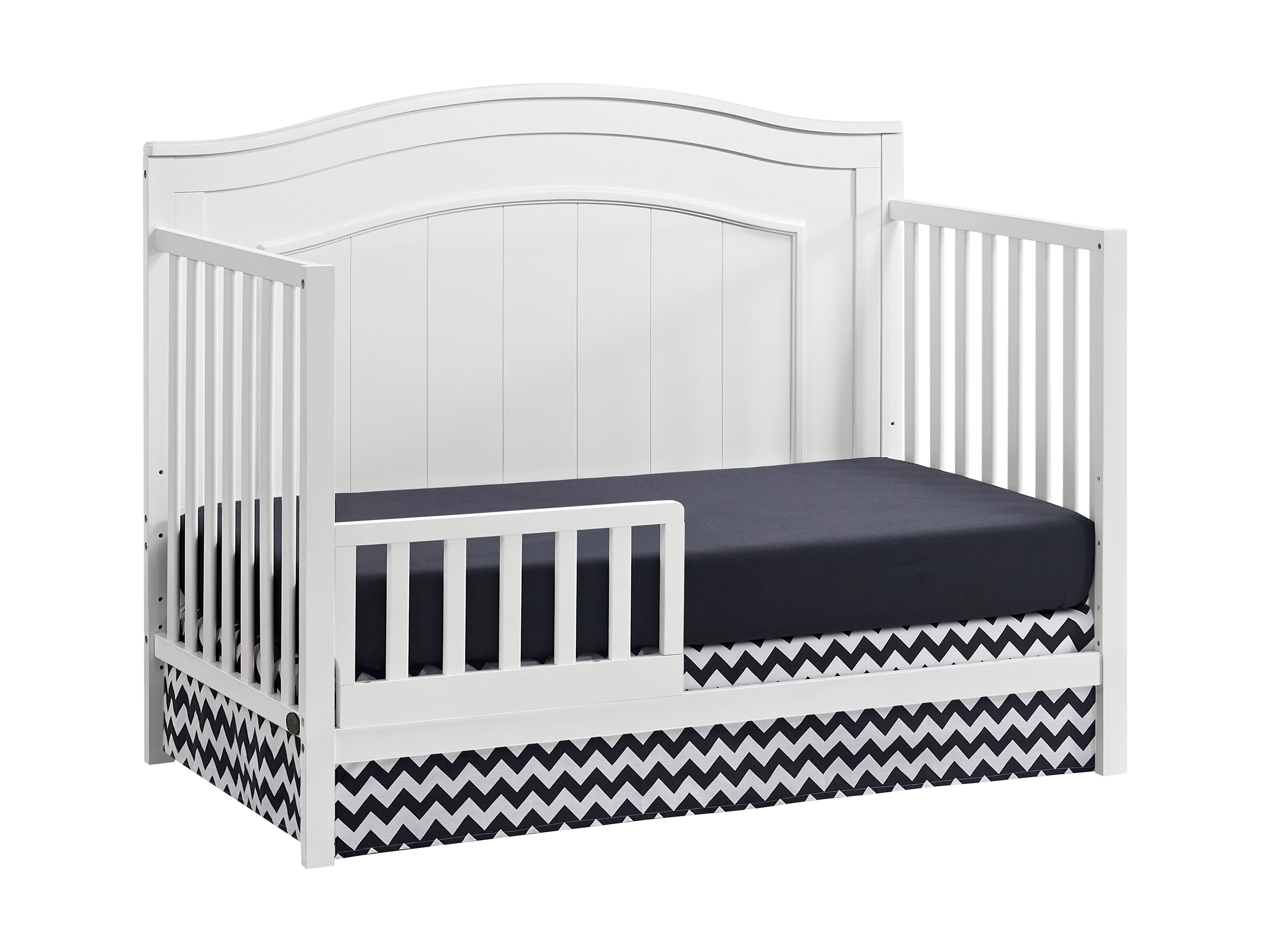 Crib with toddler rail included on sale