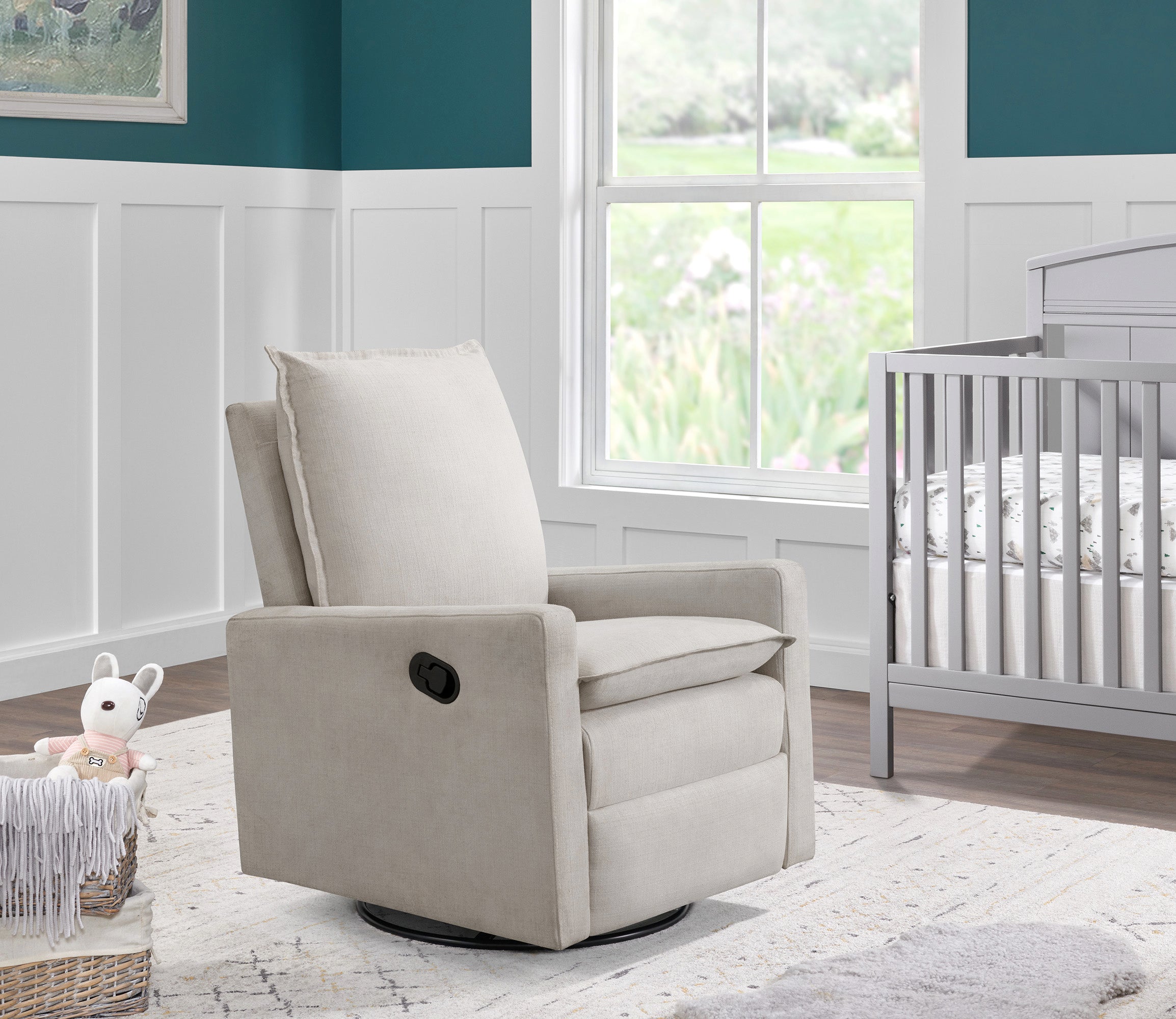 Gray rocker recliner for nursery online